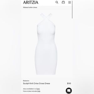 ARITZA Midi cross dress (white) WORN ONCE on my birthday. not ripped or damaged